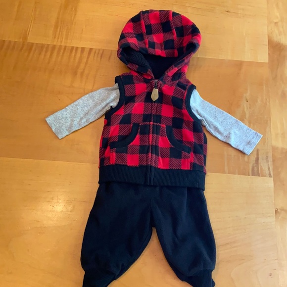 Buffalo Plaid Fleece Outfit - Picture 2 of 12